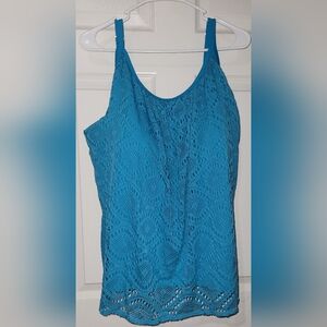 Blue Lace Women's Two Peice Swimsuit
